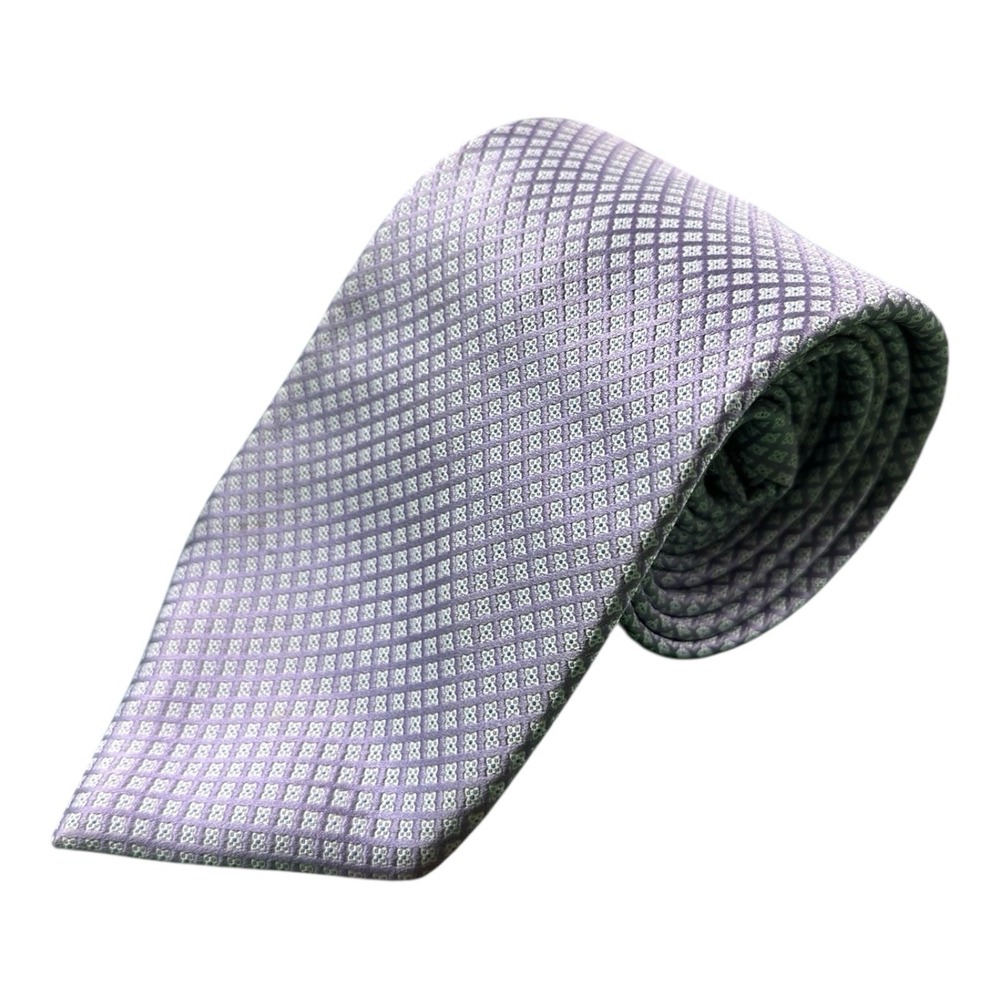 Stefano Ricci Purple Blue Floral Silk Men Tie 3.75 Inch Width Luxury Italian